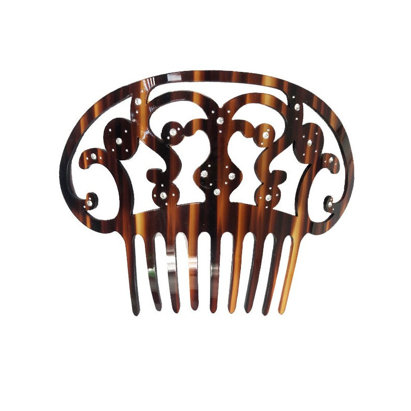 peineta imitación carey brillo