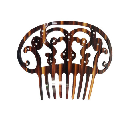 peineta imitación carey brillo