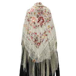 MANTÓN DE MANILA BEIGE COLORES