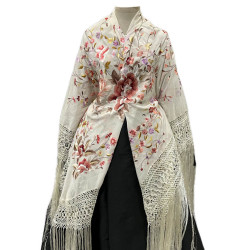 MANTÓN DE MANILA BEIGE COLORES