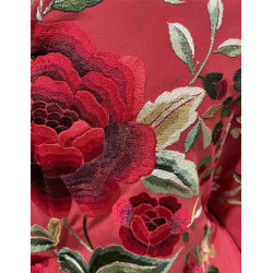 MANTÓN DE MANILA ROJO COLORES