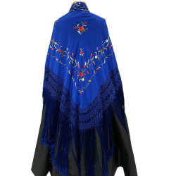 MANTÓN DE MANILA AZULÓN COLORES