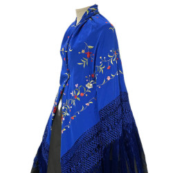MANTÓN DE MANILA AZULÓN COLORES