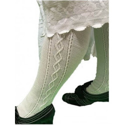 media corta blanca lisa ochos