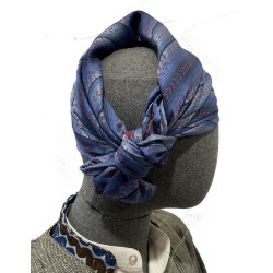 PAÑUELO AZUL RAYAS