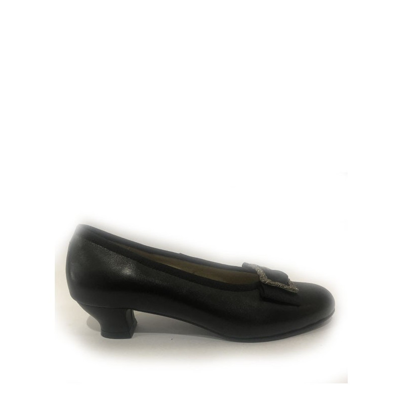 zapato hebilla negro