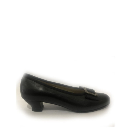 zapato hebilla negro