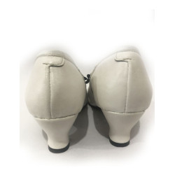 zapato hebilla blanco