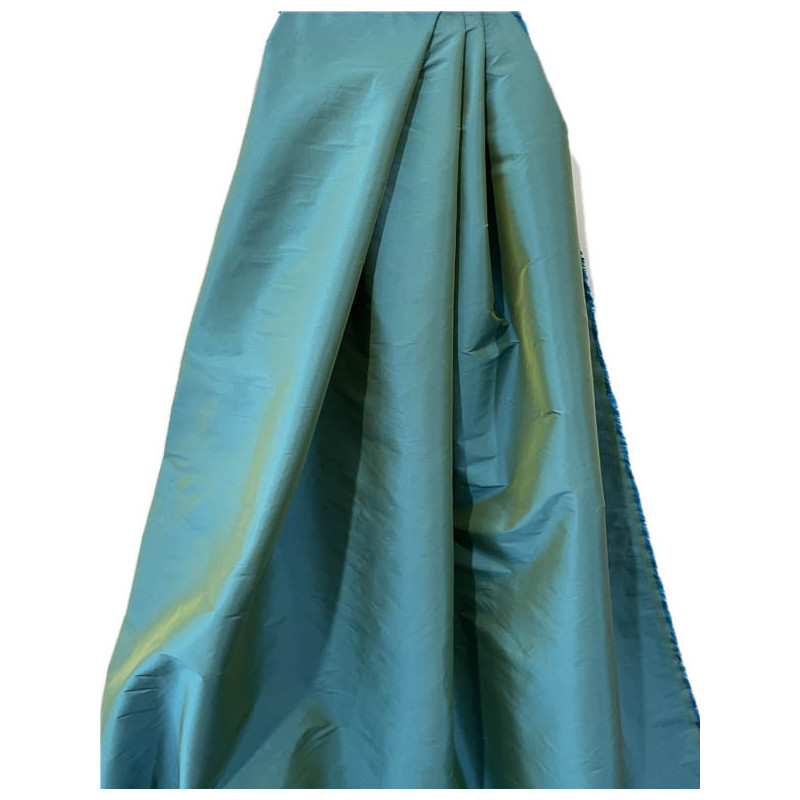 TAFETÁN TURQUESA- VERDE OLIVA