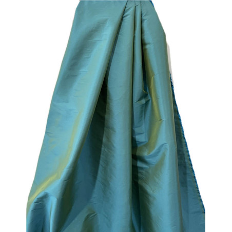 TAFETÁN TURQUESA- VERDE OLIVA