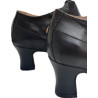 zapato abotinado piel negro