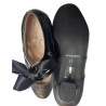 zapato abotinado piel negro