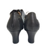 zapato abotinado piel negro