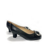 ZAPATO CON HEBILLA NEGRO TACÓN ALTO