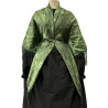 MANTÓN SEDA VERDE NEGRO