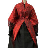 MANTÓN SEDA ROJO NEGRO