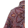 MANTÓN ALFOMBRADO GRANATE-AZUL CELESTE