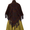 MANTÓN ALFOMBRADO MARRÓN-MORADO