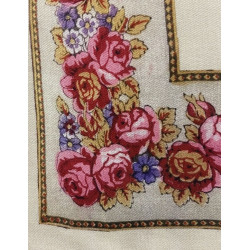 mantón estampado beige