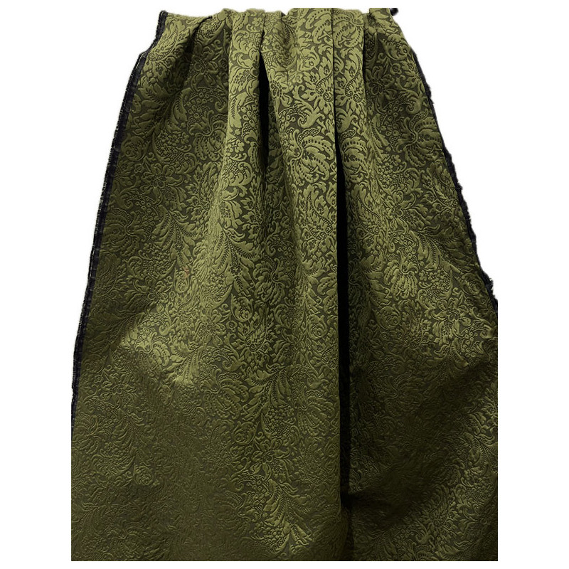 TELA LABRADA VERDE ACOLCHADA