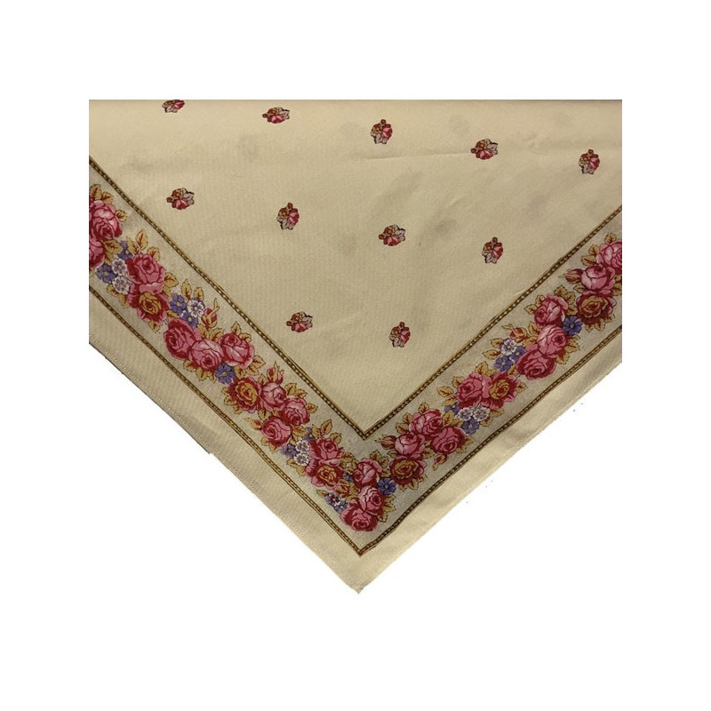 mantón estampado beige