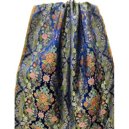 TELA LABRADA AZULÓN COLORES