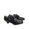 ZAPATO NEGRO TROQUELADO BAJO