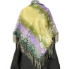 MANTÓN SEDA GRO MORADO-VERDE