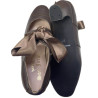 zapato abotinado piel caoba