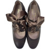 zapato abotinado piel caoba