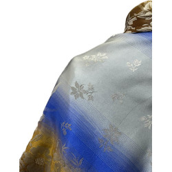 MANTÓN SEDA GRO AZUL-MARRÓN