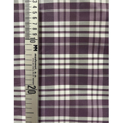 TELA CUADROS LILA-BLANCA