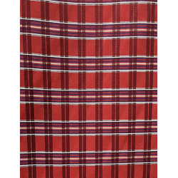 TELA CUADROS ROJOS -BLANCO