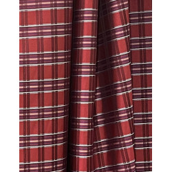 TELA CUADROS ROJOS -BLANCO