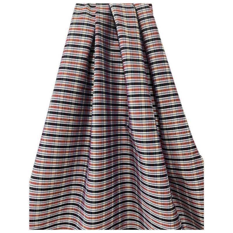 TELA CUADROS AZUL MARINO-BLANCO-ROJO