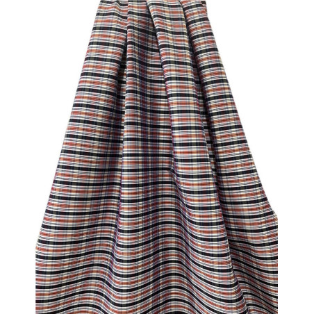 TELA CUADROS AZUL MARINO-BLANCO-ROJO