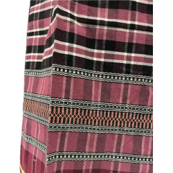 CORTE DE FALDA CUADROS FUCSIA NEGRA