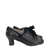 ZAPATO PESPUNTES NEGRO TACÓN ALTO