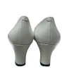 ZAPATO ALCAÑIZ BLANCO Y TOPOS