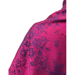 MANTÓN DE SEDA  MORADO-FUCSIA