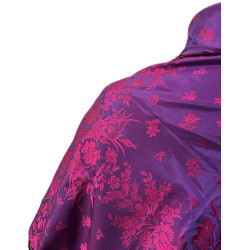 MANTÓN DE SEDA  MORADO-FUCSIA