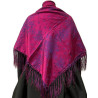 MANTÓN DE SEDA  MORADO-FUCSIA