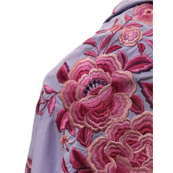 MANTÓN DE MANILA LILA-FUCSIA