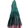 MANTÓN DE MANILA TURQUESA -CORALES