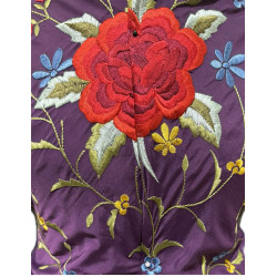 MANTÓN DE MANILA MORADO-COLORES