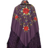 MANTÓN DE MANILA MORADO-COLORES