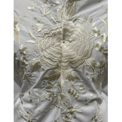 MANTÓN DE MANILA BLANCO-BLANCO