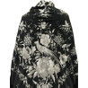 MANTÓN DE MANILA NEGRO-PLATA