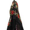 MANTÓN DE MANILA NEGRO-COLORES
