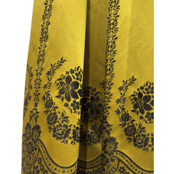 TELA GRECA DORADA Y NEGRA